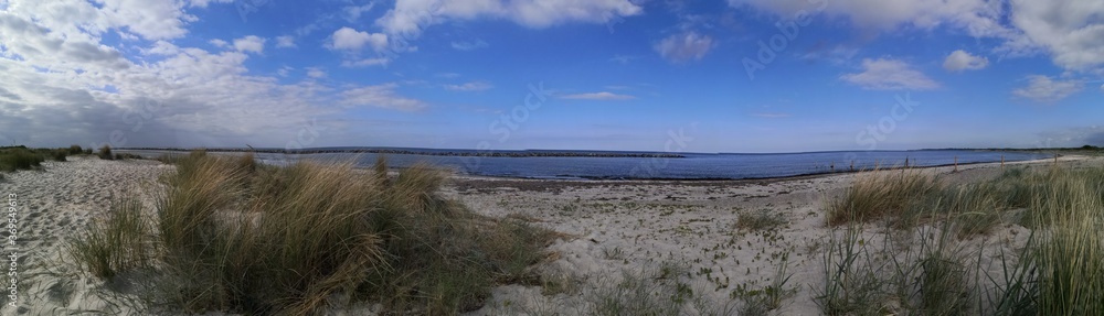 Baltic Sea panoramic view in Schönberg, Schleswig Holstein, Germany