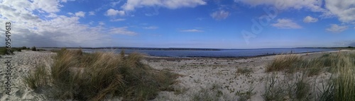 Baltic Sea panoramic view in Sch  nberg  Schleswig Holstein  Germany