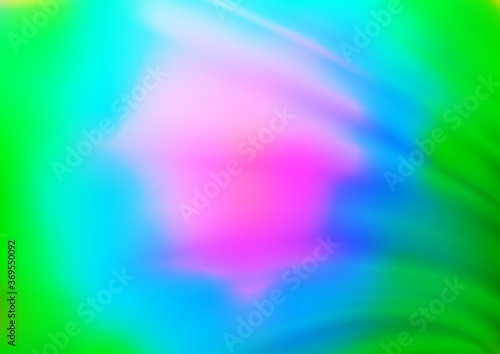 Fototapeta Naklejka Na Ścianę i Meble -  Light Multicolor, Rainbow vector blurred shine abstract background. Shining colorful illustration in a Brand new style. The elegant pattern for brand book.