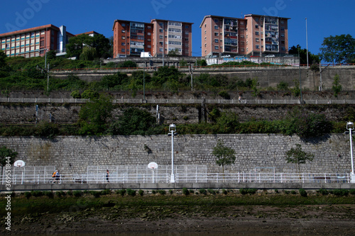 Urbanscape in the estuary of Bilbao