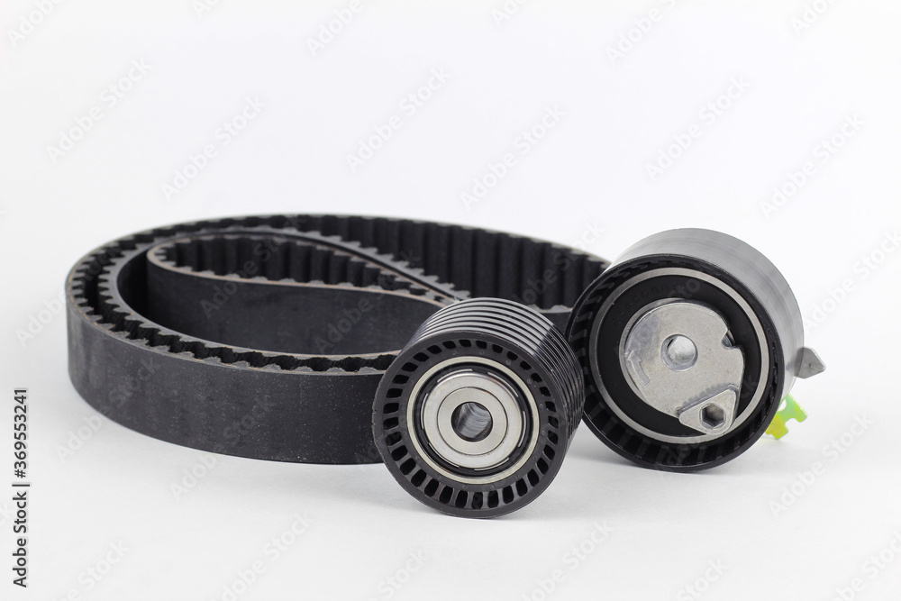 Timing belt and rollers.Spare parts for repair and maintenance of engines. Timing belt and rollers.Spare parts for repair and maintenance of engines.