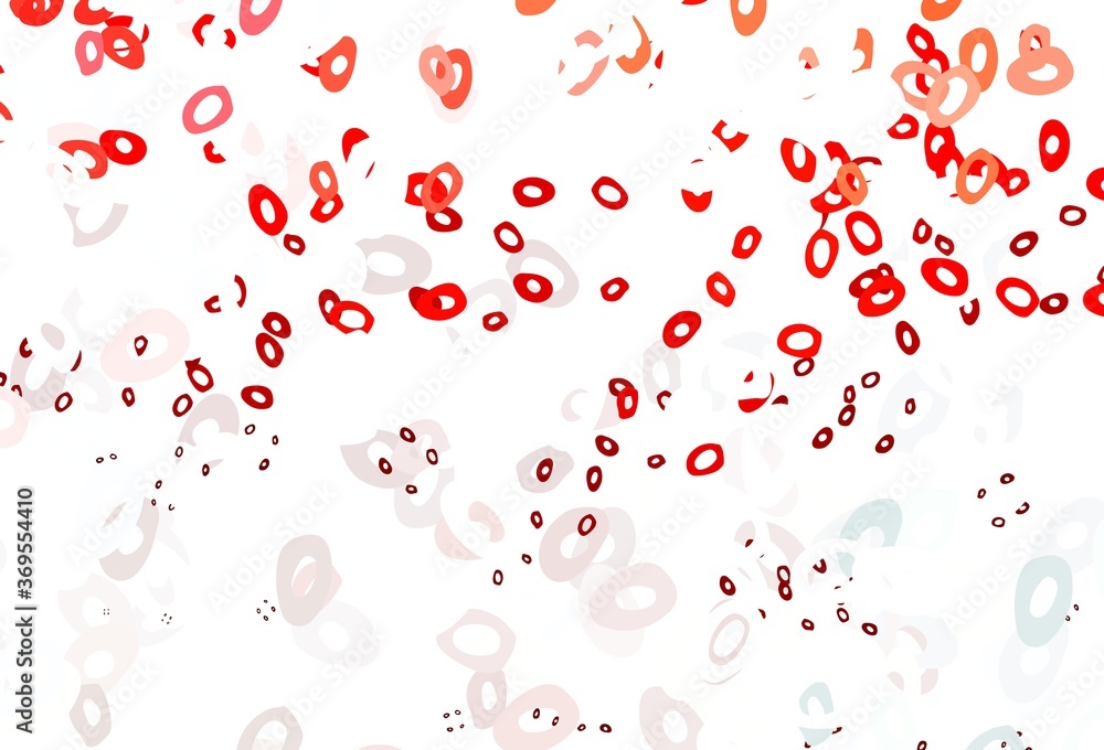 Light Red vector layout with circle shapes. Light Red vector layout with circle shapes.