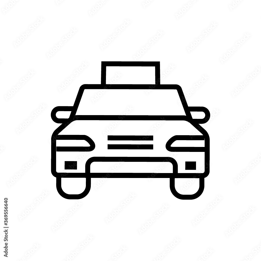Taxi vector icon Taxi vector icon