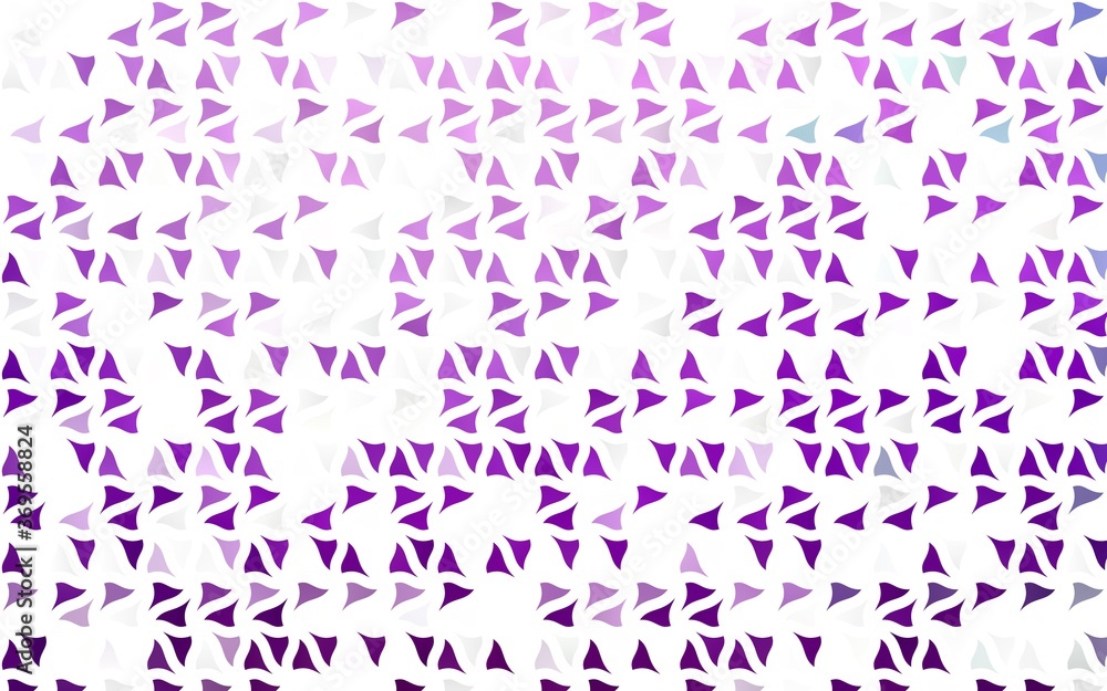 Light Purple vector cover in polygonal style. Beautiful illustration with triangles in nature style. Smart design for your business advert.