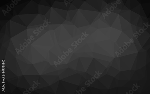 Dark Silver, Gray vector triangle mosaic template. Shining illustration, which consist of triangles. The best triangular design for your business.