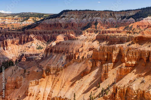 Beautiful landscape saw from Ramparts Trail of Cedar Breaks National Monument