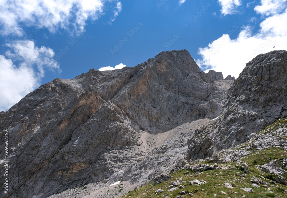Great Horn wall in the Gran Sasso Italia mountain area Great Horn wall in the Gran Sasso Italia mountain area