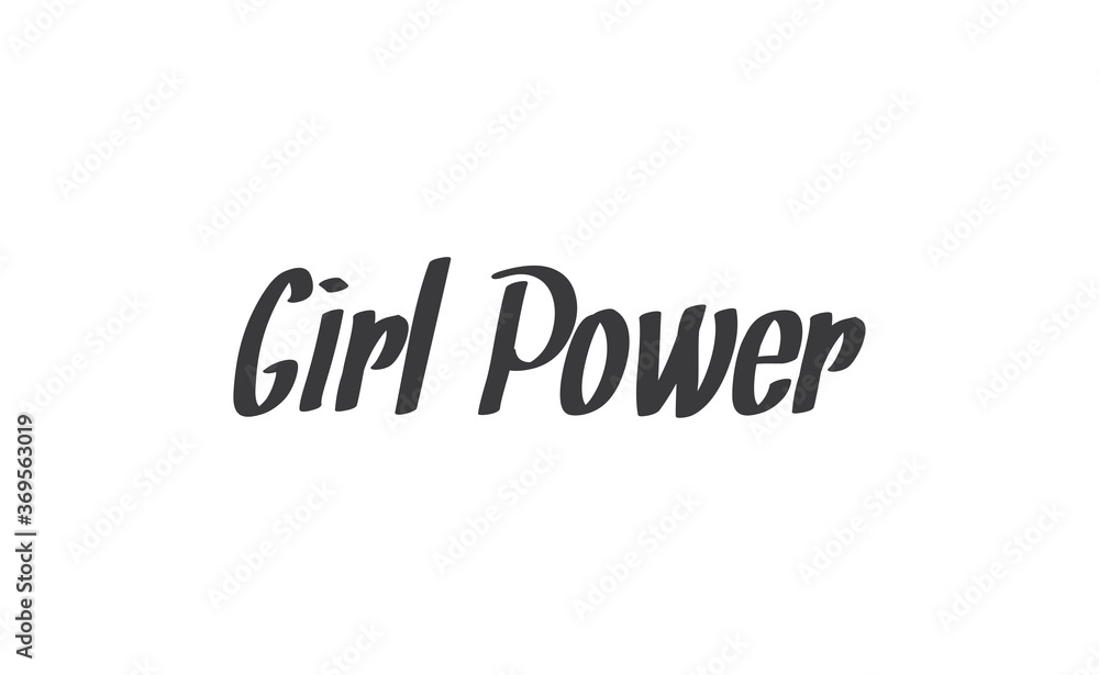 Girl power quote feminist lettering. Calligraphy inspiration graphic design typography element. Hand written card. Simple vector Female sign. Girl power quote feminist lettering. Calligraphy inspiration graphic design typography element. Hand written card. Simple vector Female sign.