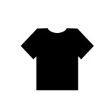 vector of blank black men t-shirt design template 
