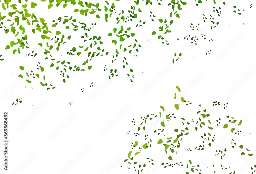 Light Green vector background with abstract forms.