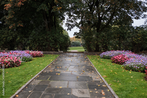 Norway. Oslo. Vigeland Sculpture Park. Part of a large Frogner park. September 18, 2018 photo