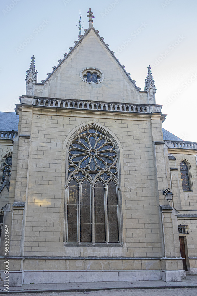 Saint Theresa chapel at the Auteuil Foundation. Paris-Auteuil - Tranquil Village in the City. In 1860 Auteuil was incorporated into Paris 16th arrondissement. Paris, France.
