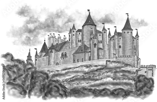 Fotografie Castillo medieval con torreones