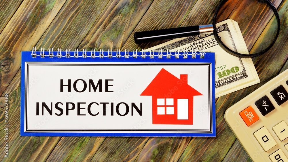 Home inspection-text message in the situation planning Notepad. Study and assessment of the state of secondary real estate.