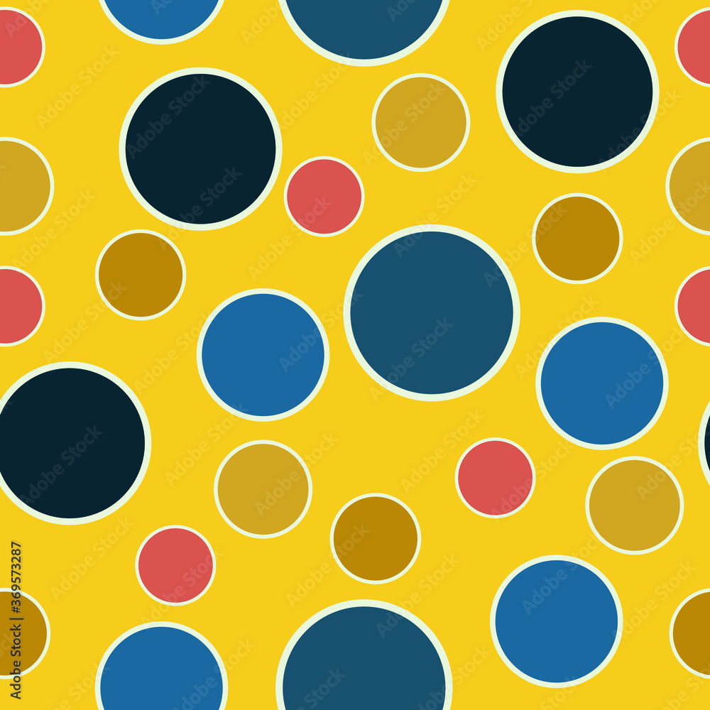 seamless pattern with circles seamless pattern with circles
