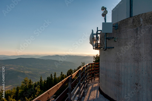 Astronomical observatory on a mountain in Molise