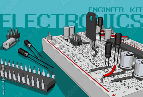Electronics components kit for electronics engineers