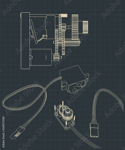Micro servos blueprints