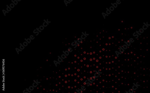 Light Red vector background with bubbles. Illustration with set of shining colorful abstract circles. Pattern for ads, leaflets.