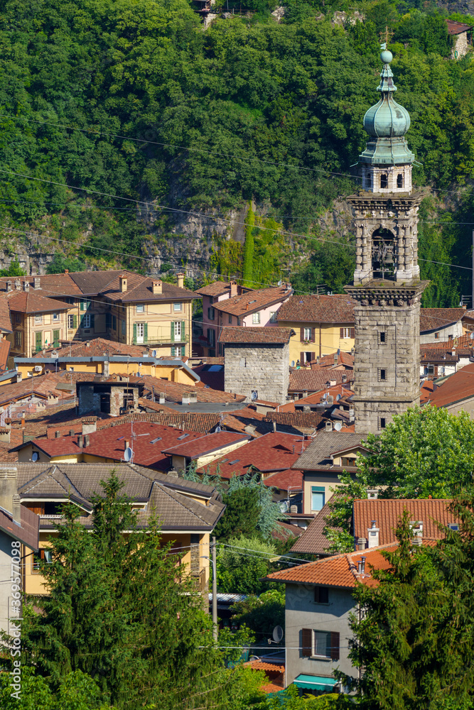 View of Breno from the road to Crocedomini pass