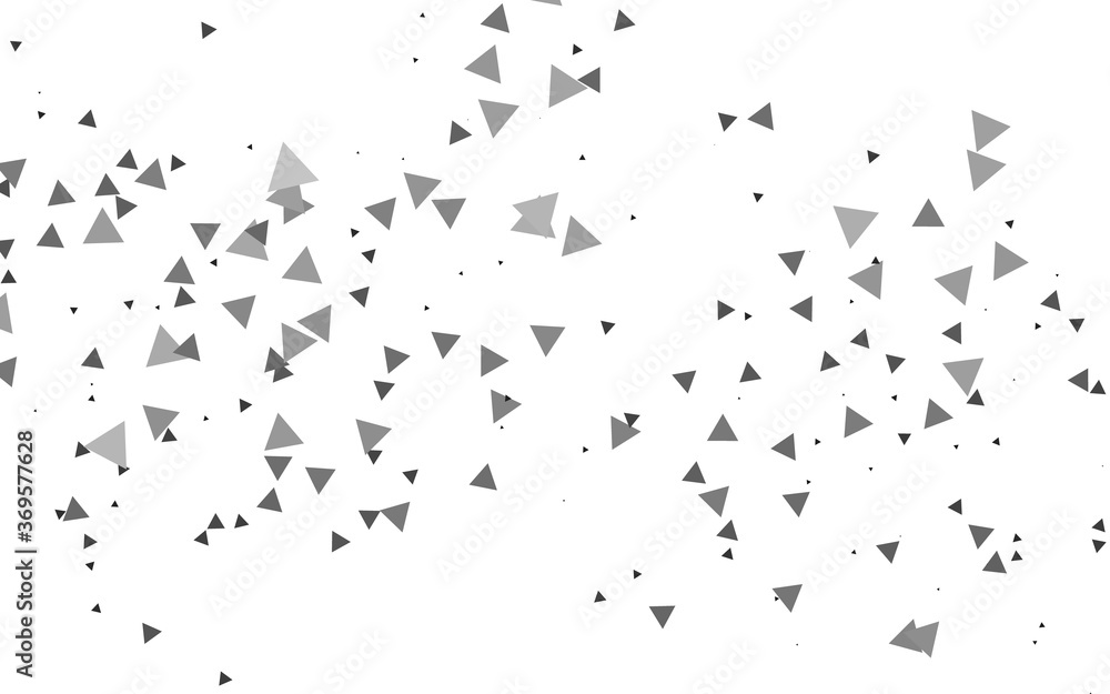 Light Silver, Gray vector texture in triangular style. Modern abstract illustration with colorful triangles. Template for wallpapers.