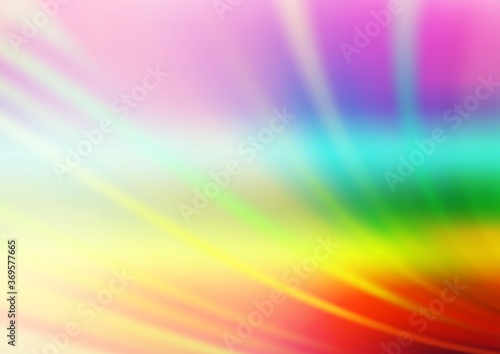Light Multicolor, Rainbow vector blur pattern. Colorful abstract illustration with gradient. The best blurred design for your business.
