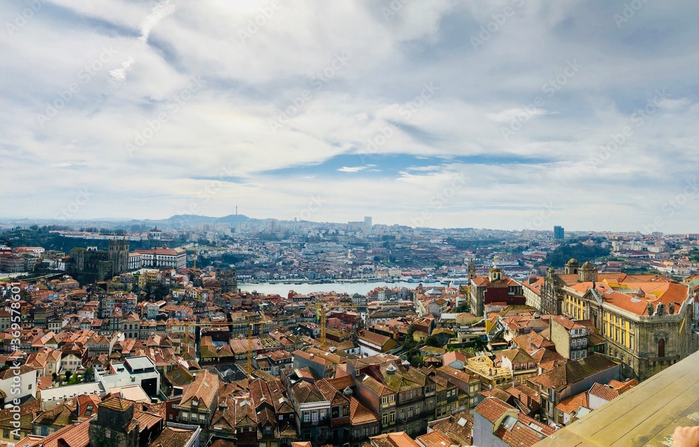 Vista panorámica de la ciudad de Oporto 