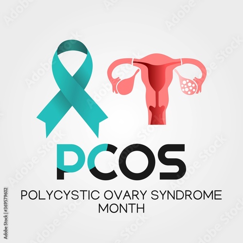Polycystic Ovary Syndrome month Vector Illustration