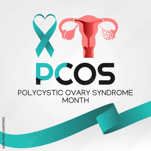 Polycystic Ovary Syndrome month Vector Illustration