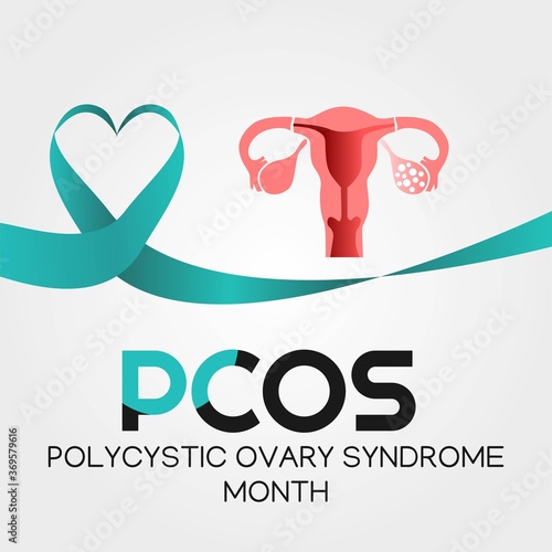 Polycystic Ovary Syndrome month Vector Illustration