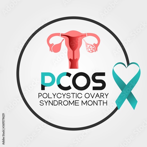 Polycystic Ovary Syndrome month Vector Illustration