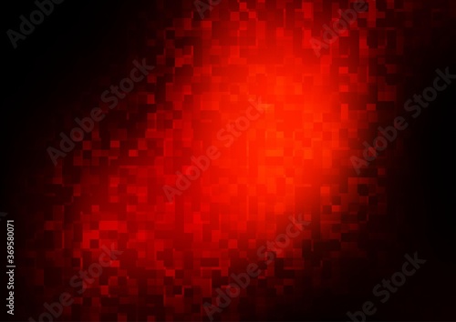 Dark Red, Yellow vector template with crystals, rectangles.