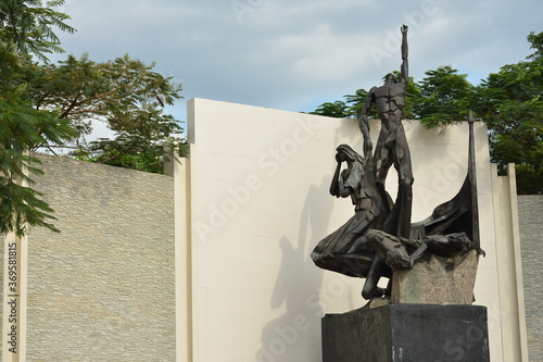 Pinaglabanan shrine outdoor park in San Juan, Philippines