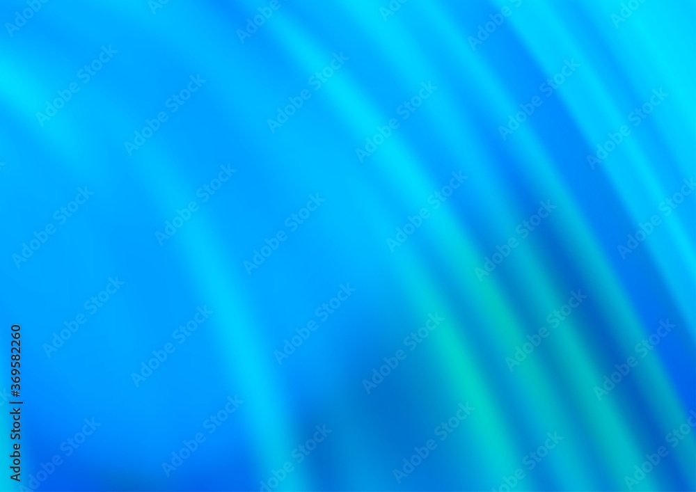 Light BLUE vector background with bent lines. Blurred geometric sample with gradient bubbles.  A completely new marble design for your business.