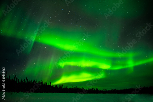 Northern lights at Yellowknife, Canada
