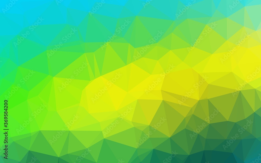 Obraz premium Light Green, Yellow vector blurry triangle texture. An elegant bright illustration with gradient. New texture for your design.