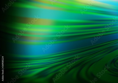 Dark Green vector blurred and colored background. Colorful illustration in blurry style with gradient. A completely new design for your business.