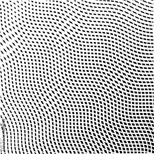 Light grid monochrome texture from wavy cross lines. Wavy reticulated effect texture for web, mobile accessories, business card, package,
