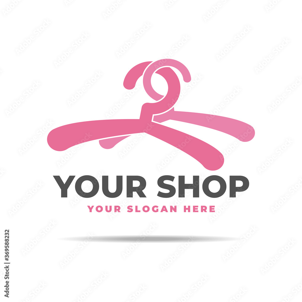 illustration of botique logo design illustration of botique logo design