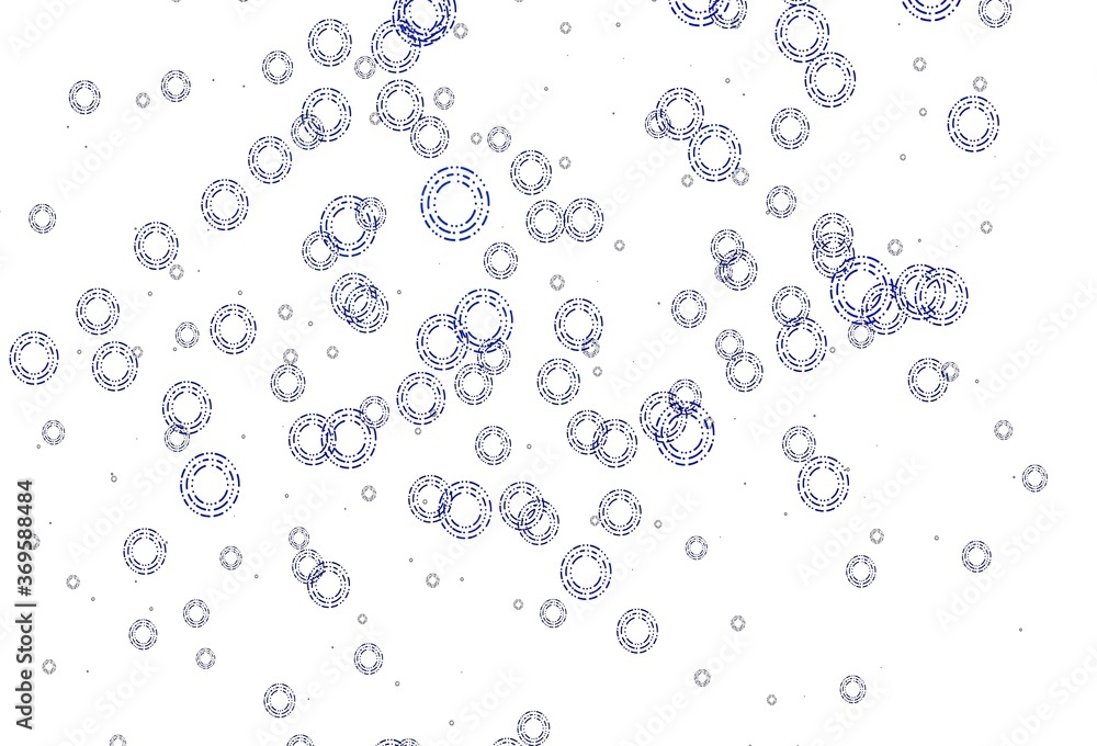 Light BLUE vector template with circles. Light BLUE vector template with circles.