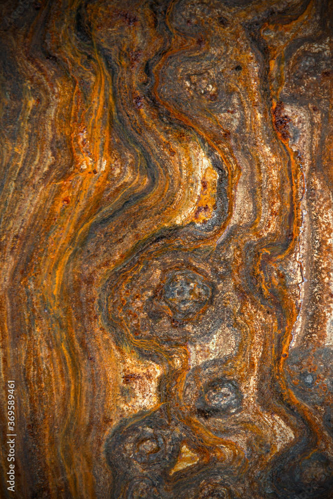 metal surface with curly rust, stains of different degrees of oxidation metal surface with curly rust, stains of different degrees of oxidation