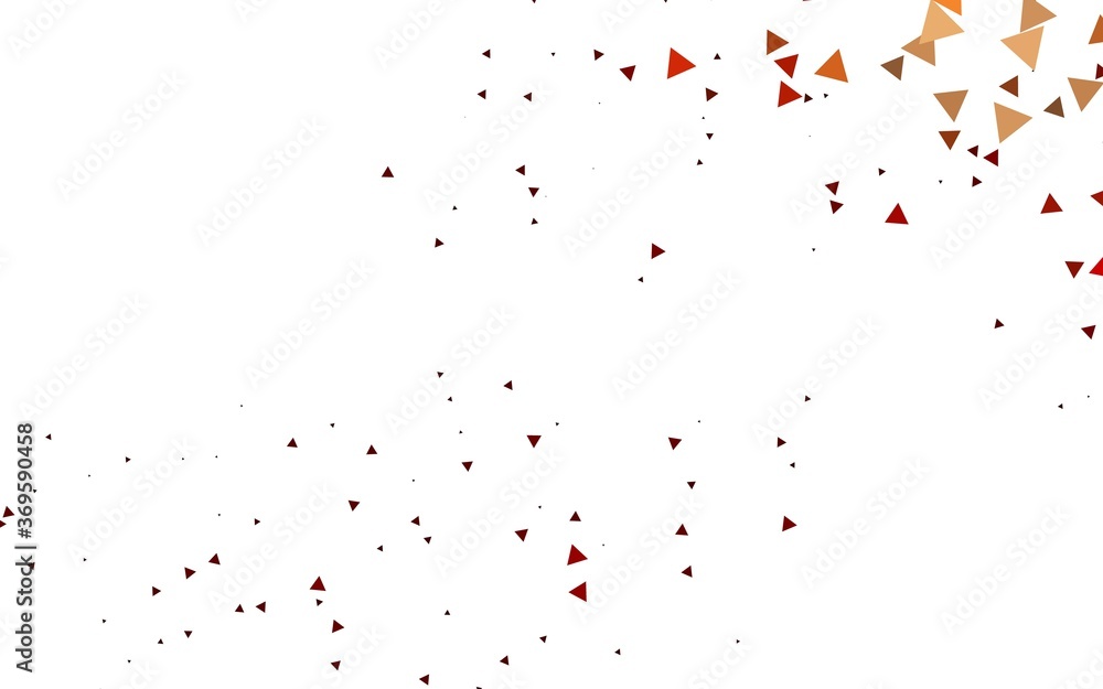 Light Red vector template with crystals, triangles. Decorative design in abstract style with triangles. Best design for your ad, poster, banner.