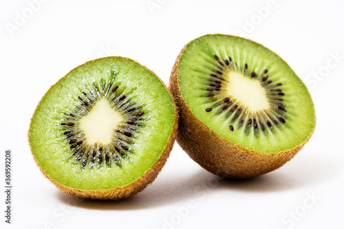 Kiwi fruit isolated on white background 