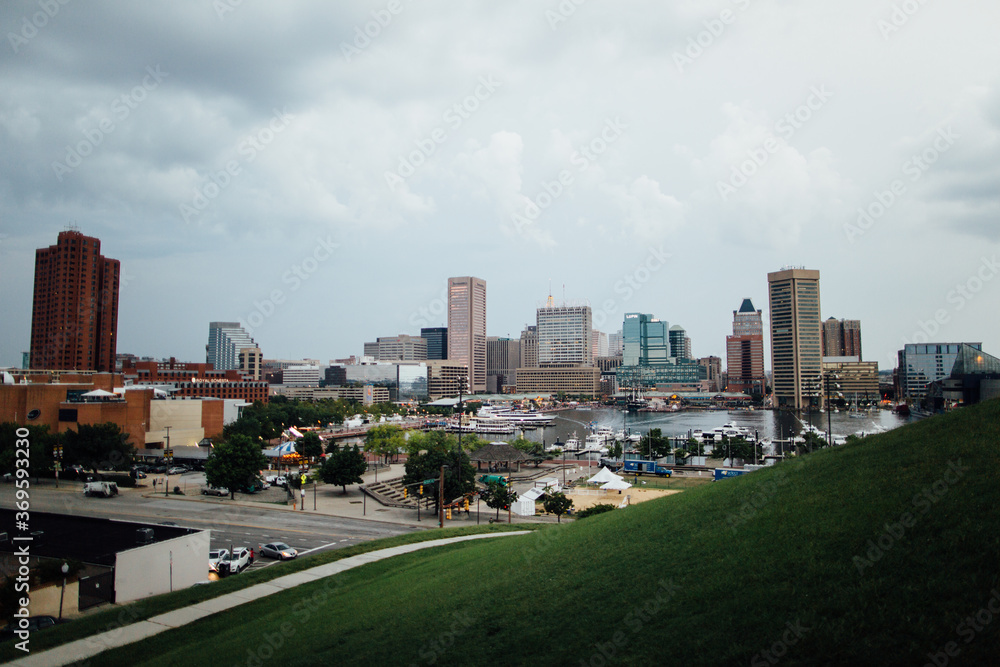 Baltimore City Skyline Daytime