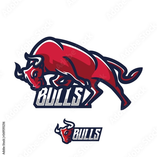 illustration vector graphic of buffalo perfect for e-sport team mascot and game streamer