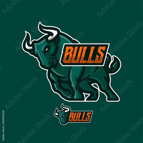 illustration vector graphic of buffalo perfect for e-sport team mascot and game streamer