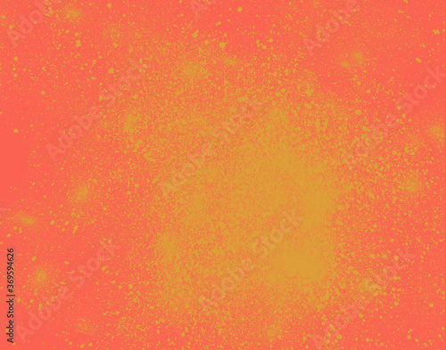 Here is a background image of yellow paint splattered on an orange background.