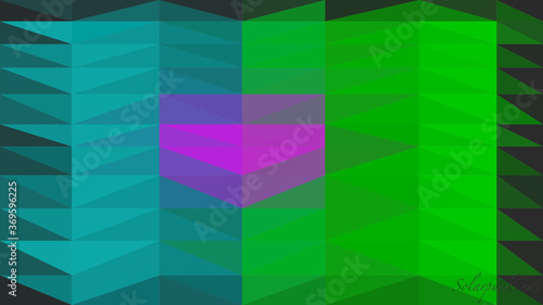 abstract geometric background blue green