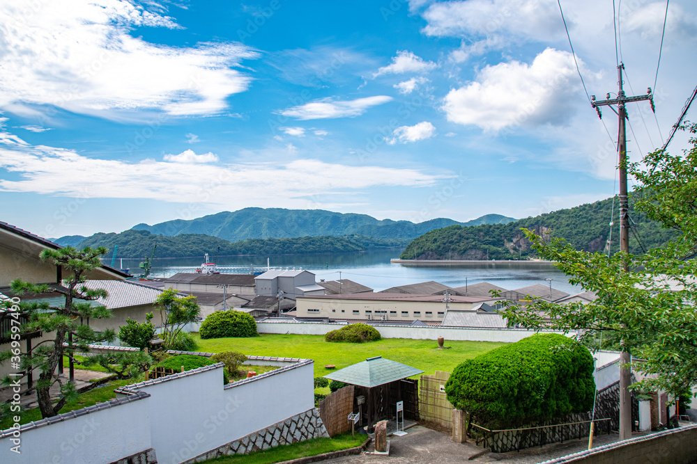 瀬戸内海の風景・片上湾　岡山県備前市　The view of Katakami bay and Seto-naikai , Inland sea of Japan, located in Bizen city , Okayama pref. Japan