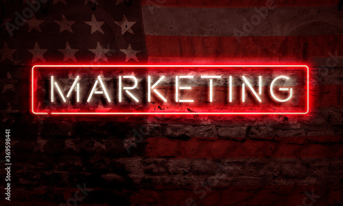Marketing In America Concept Graphic